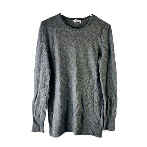 Equipment Soft Lightweight Cashmere Crewneck Sweater Gray